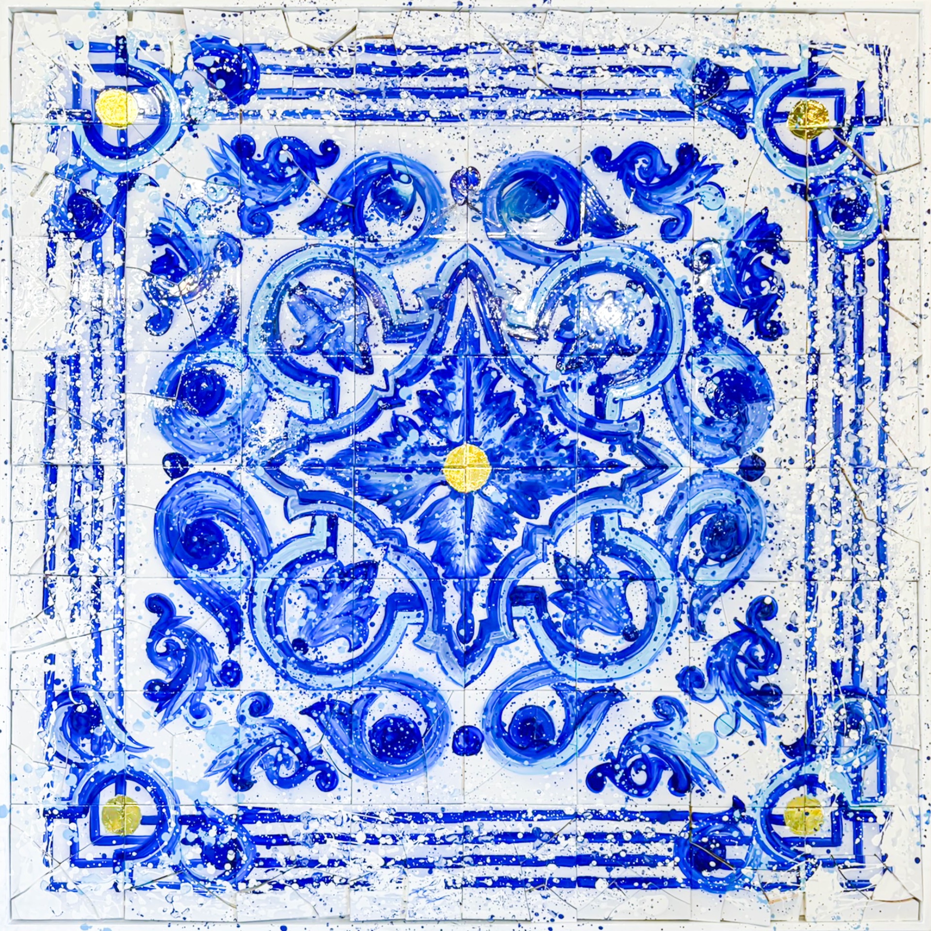 BLUE ABSTRACT-120cmx120cm- 4500euro